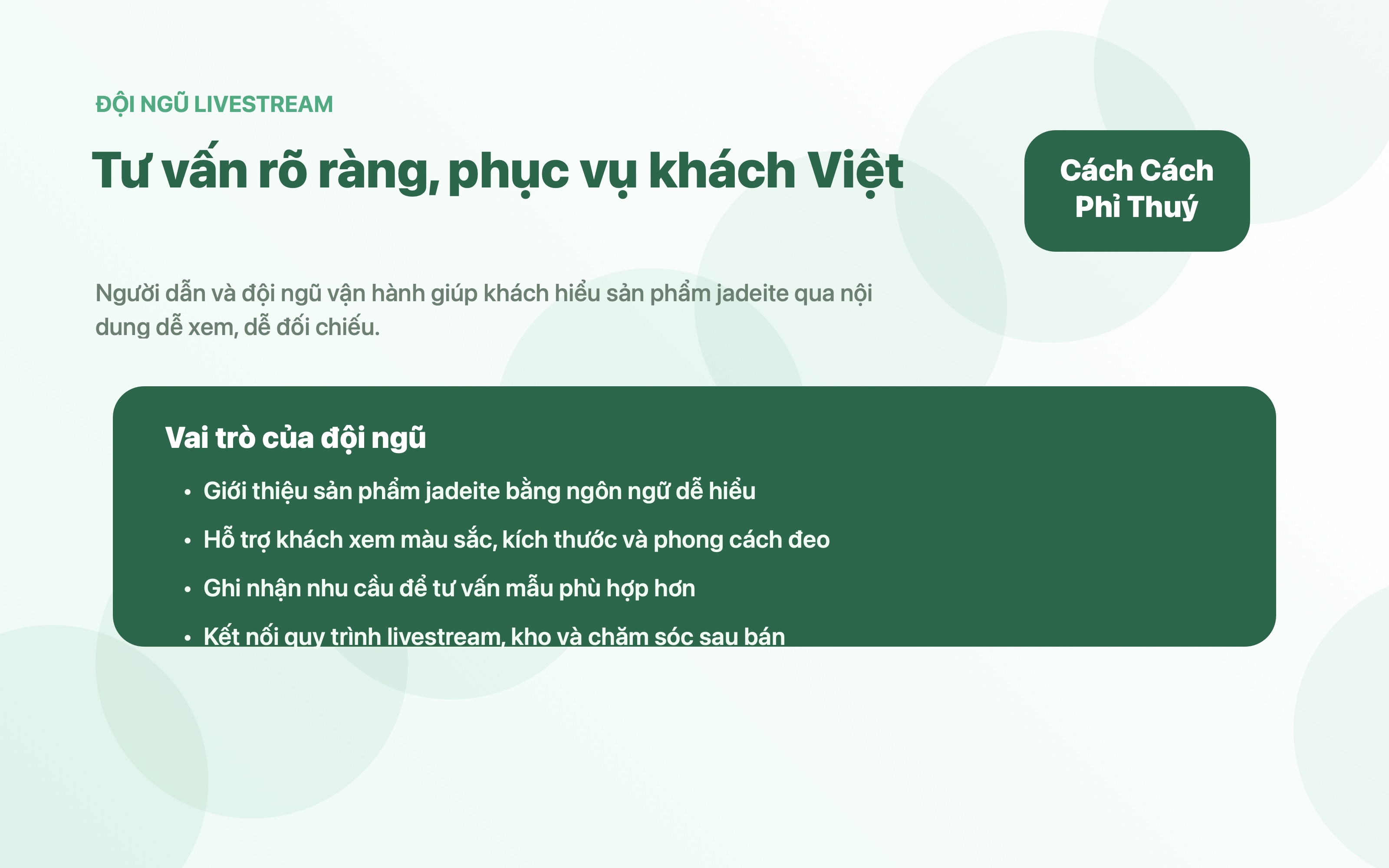 Khoảnh khắc người dẫn và đội ngũ livestream