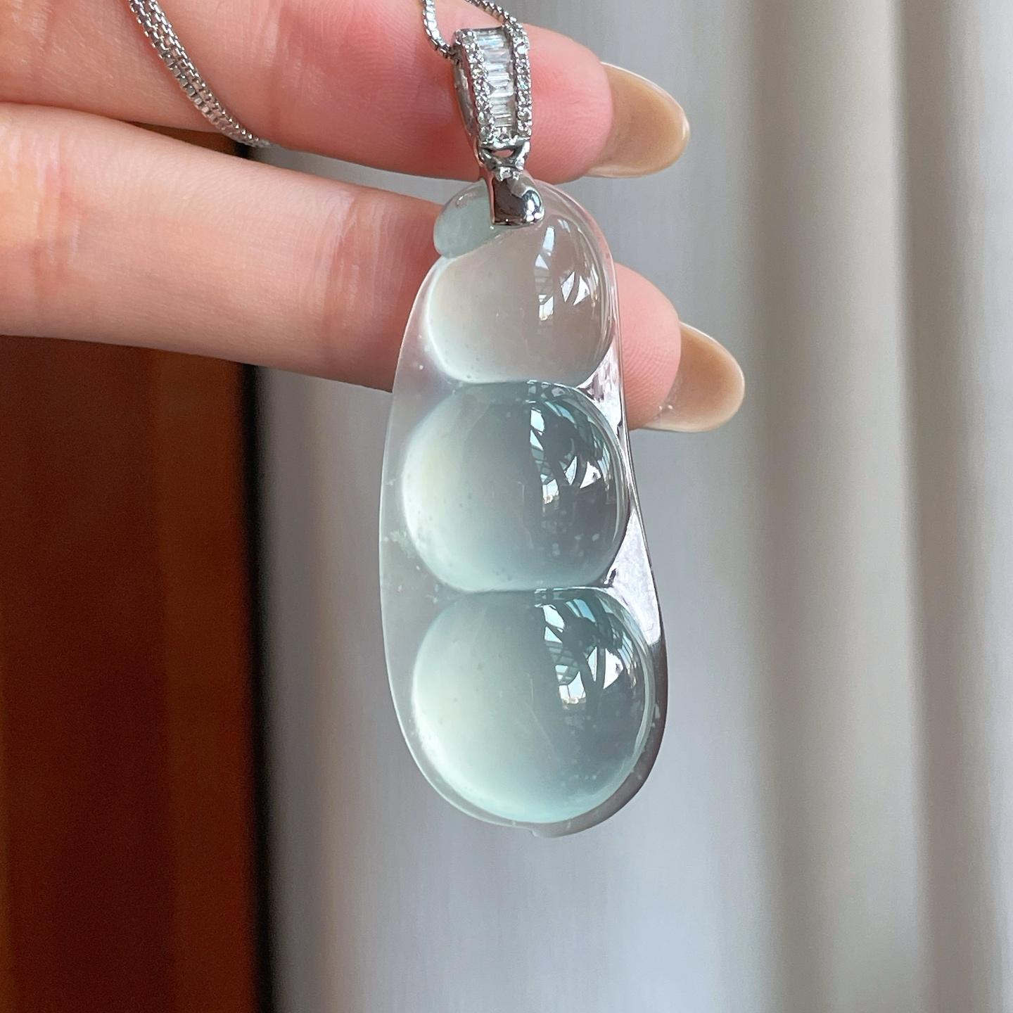 Đậu jadeite xanh băng chủng tuyết hoa