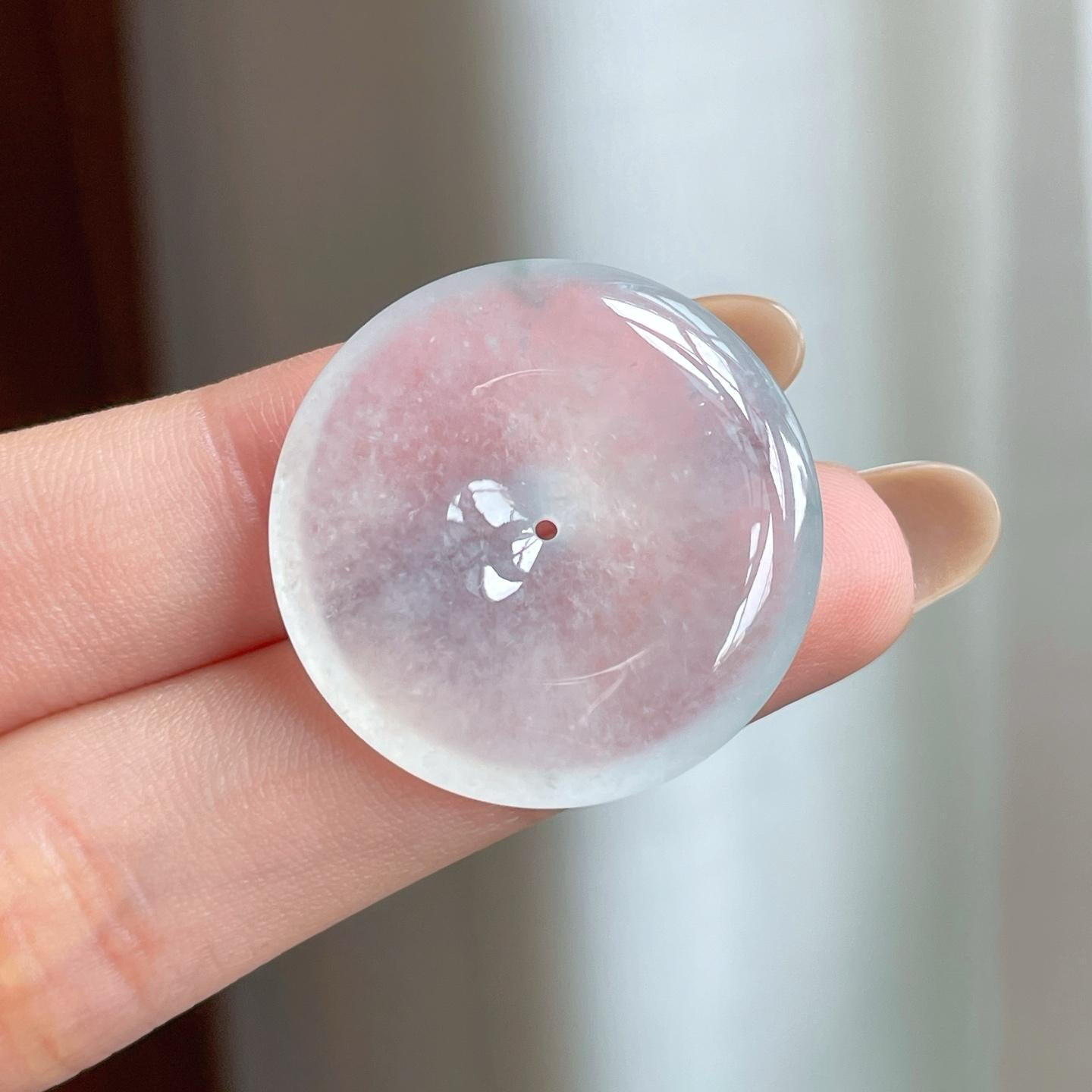 Mặt dây chuyền Bình An Khấu Phỉ Thuý Cách Cách Phỉ Thuý - ảnh 3