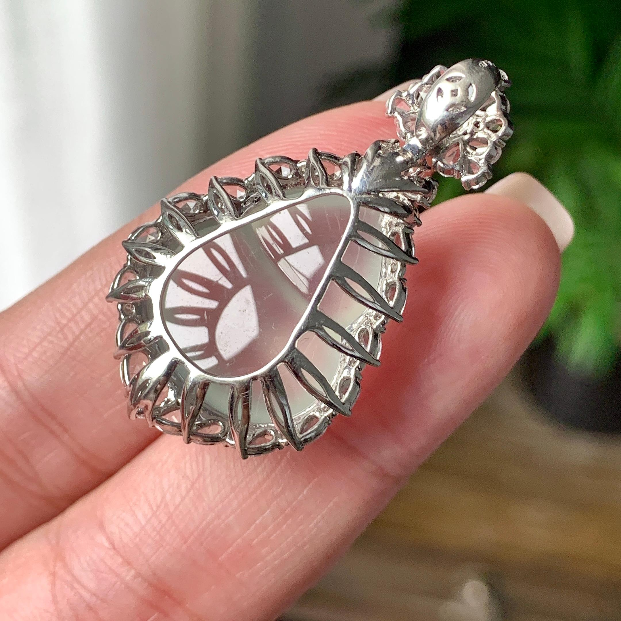 Mặt dây chuyền Hồ Lô Phỉ Thuý viền 18K Cách Cách Phỉ Thuý - ảnh 9